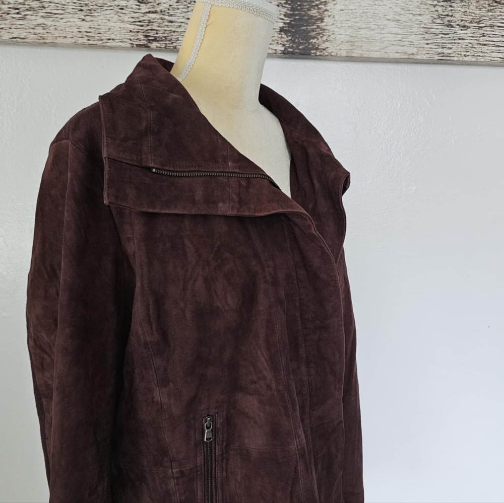 NWT Ecru Orelle Real Suede Motto jacket in Cimarron color - Picture 4 of 7